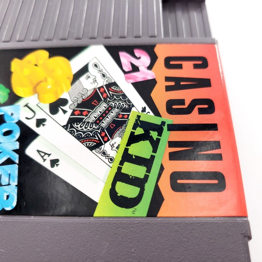 Casino Kid Poker Nintendo NES Authentic w/ Manual & Case Tested & Works - Picture 4 of 13